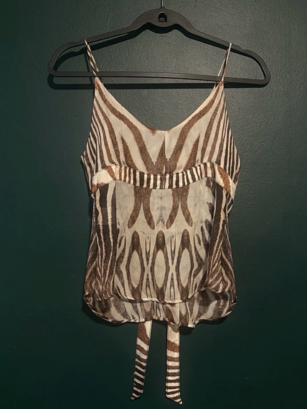Roberto Cavalli Vintage Tank Cami zebra Y2K - Picture 2 of 4